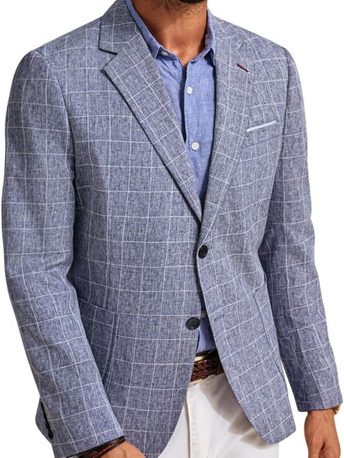 Mens Casual Sport Coats Two Buttons Lightweight Business Sport Blazer